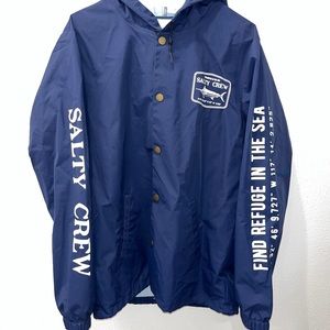 Salty crew rain jacket